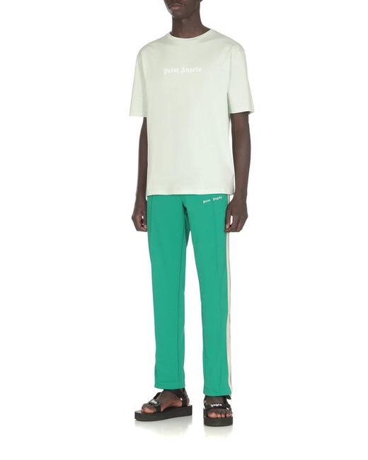 Palm Angels Green T-Shirts And Polos for men