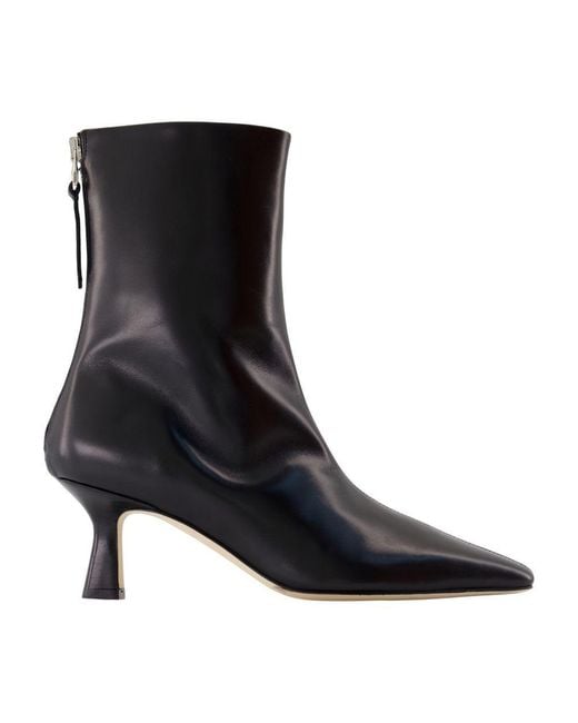 Aeyde Black Elina Ankle Boots