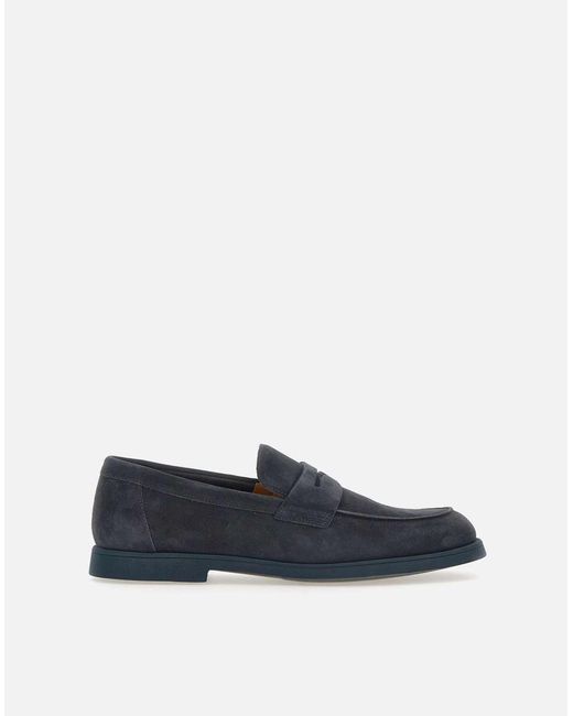 Doucal's Blue Flat Shoes for men