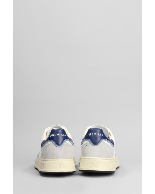 Premiata White Quinn Sneakers for men