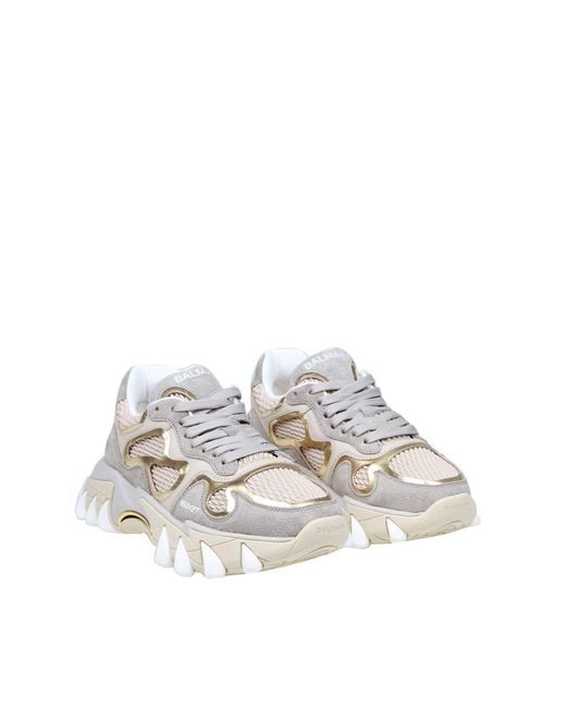 balmain white sneakers womens