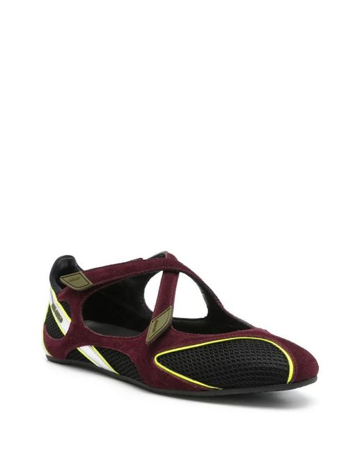The Attico White 'Floor01' Ballerina Flat