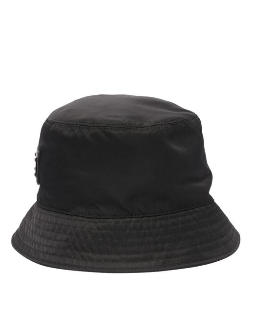 Dolce & Gabbana Black Bucket Hat for men