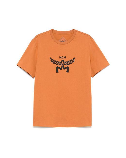 MCM T Shirts in Orange for Men Lyst UK