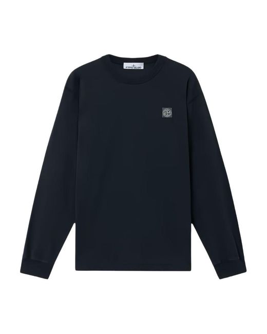 Stone Island Blue T-shirts And Polos for men