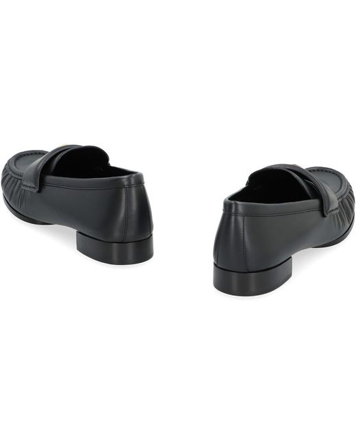 Givenchy Black 4g Leather Loafers