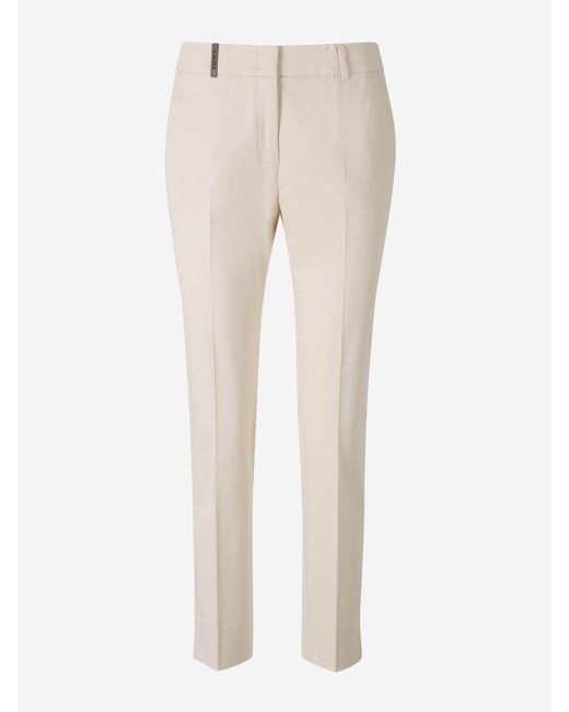 Peserico Natural Formal Pants 4718