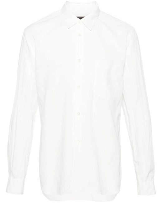 Comme des Garçons White Regular Fit Fluid Shirt for men