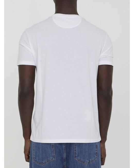 Valentino Garavani White T-shirt With Vlogo Signature Patch for men