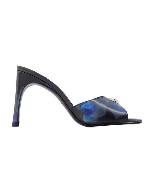 Coperni Blue Holographic Logo Mules