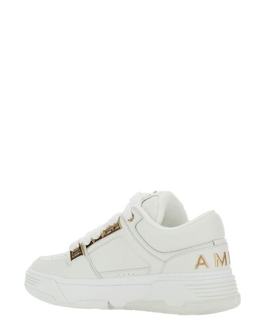 Amiri White Sneakers With Logo Patch On The Side And Logo Lettering On The Rear for men
