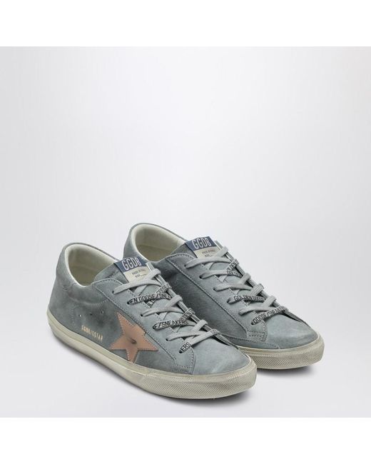 Golden Goose Deluxe Brand Gray Suede Super-Star Low-Top Sneaker