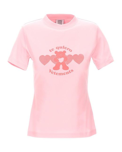 Vetements Pink 'Te Quiero' T-Shirt