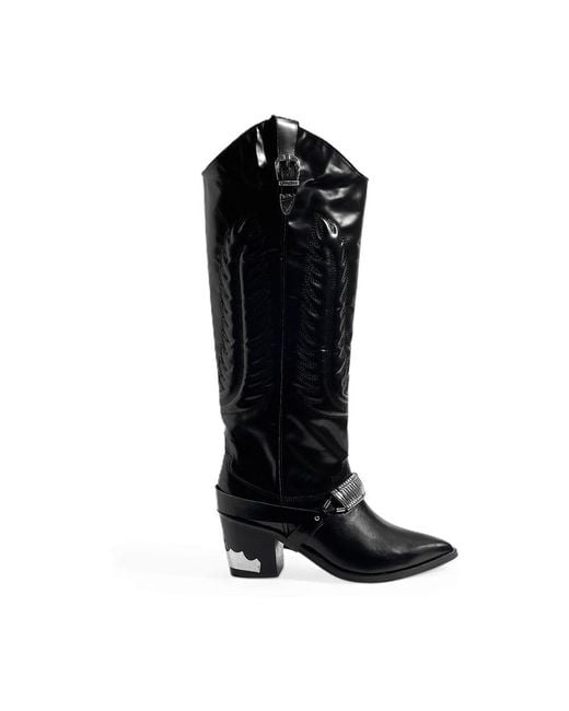 Toga Black Aj721 Boots