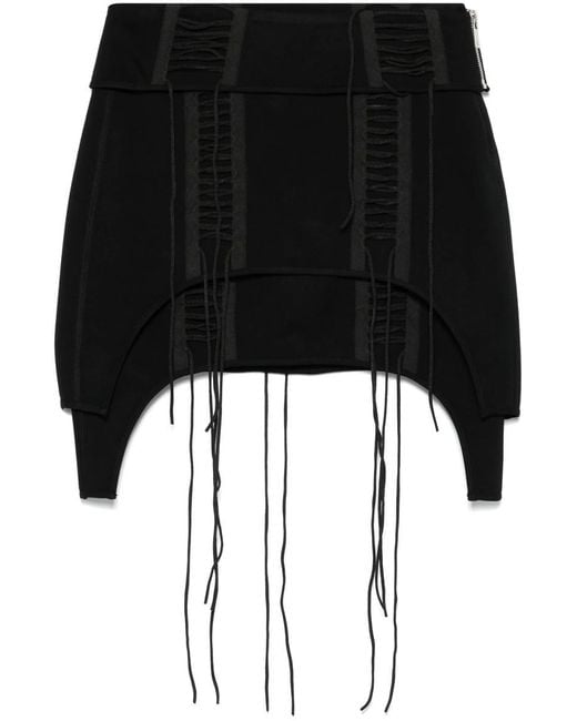 Helmut Lang Black Aviator Skirt.Af Vis Clothing
