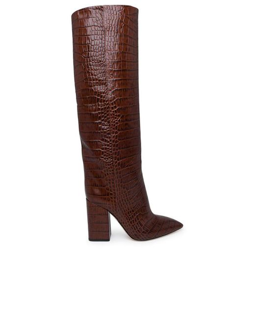 Paris Texas Anja Brown Leather Boots