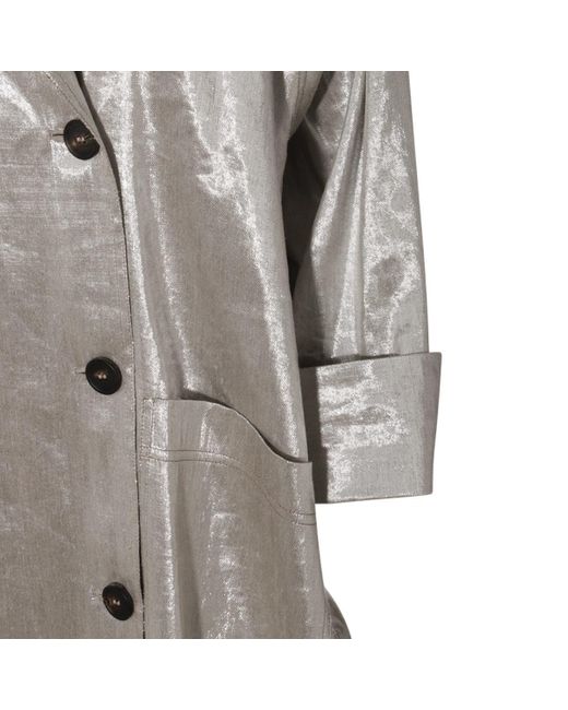 Brunello Cucinelli Gray Coats