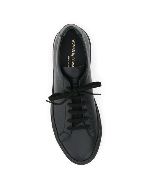 Common Projects Black Original Achilles Leather Sneakers