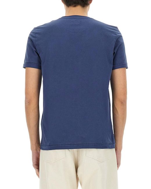 Fay Blue Regular Fit T-Shirt for men