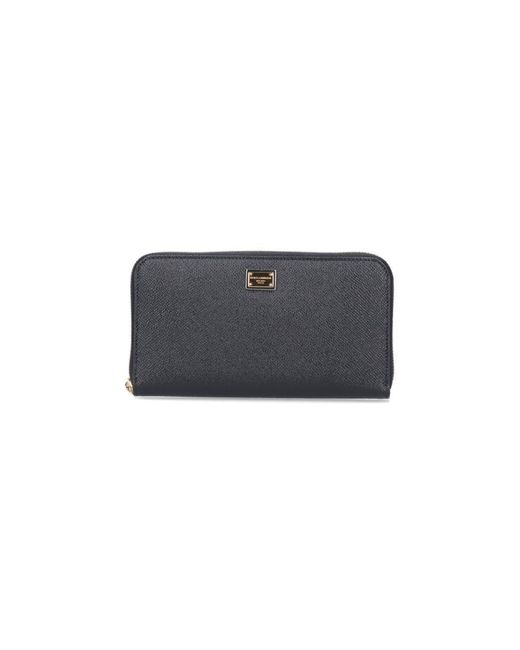 Dolce & Gabbana Black Zip-around Wallet