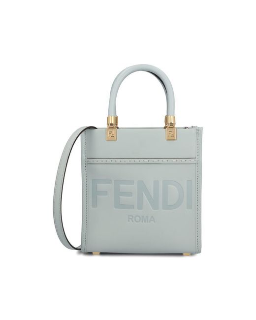 Fendi Gray Handbags