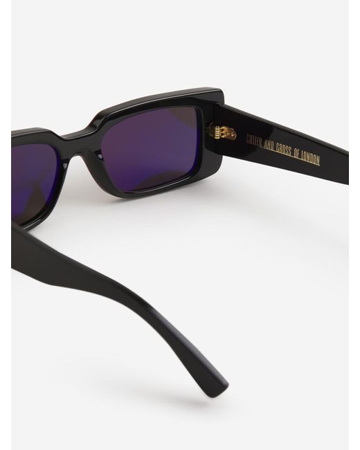 Cutler & Gross White Rectangular Sunglasses for men