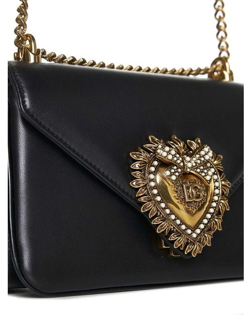 Dolce & Gabbana Black Devotion Shoulder Bag
