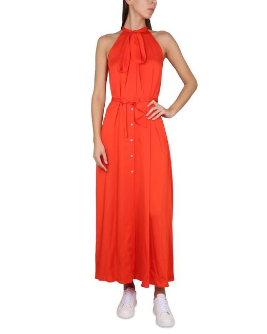 Aspesi Red Belted Dress