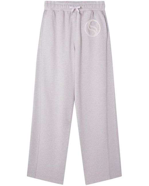 Stella McCartney White S-Wave Sports Trousers With Drawstring