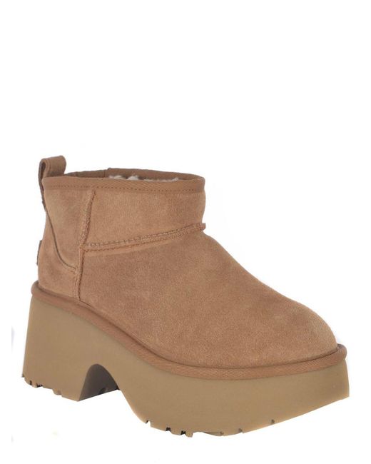 Ugg Brown "New Heights" Ankle Boots