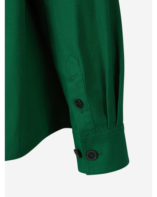 Valentino Green Cotton Logo Jacket for men
