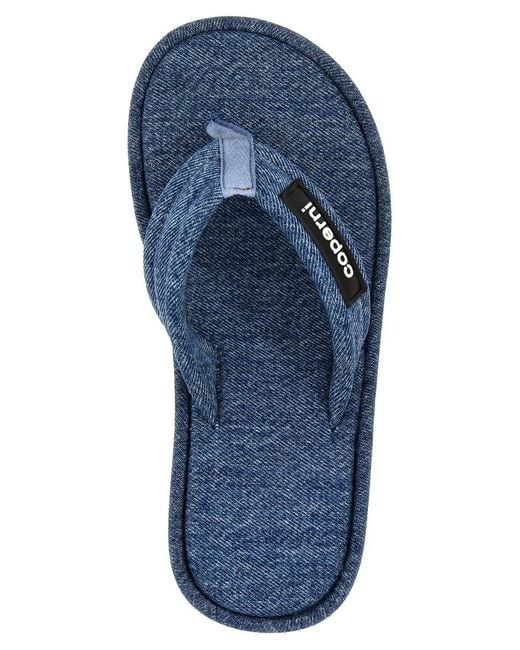 Coperni Blue 'Branded Wedge' Sandals