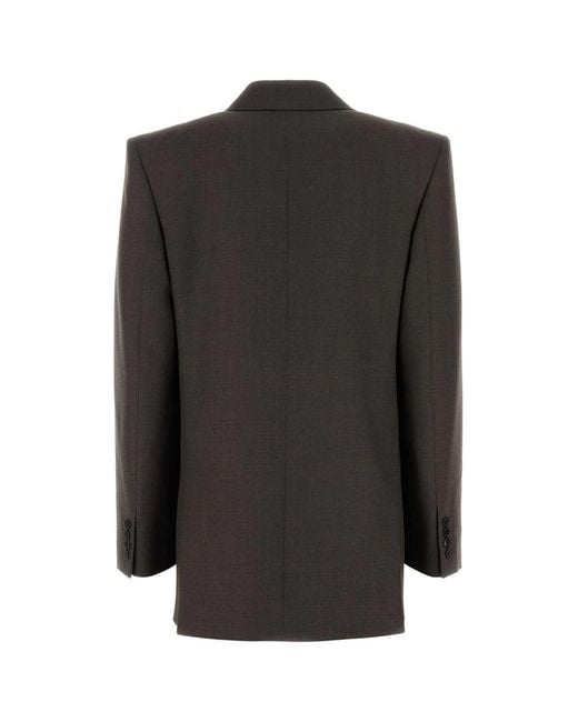 Saint Laurent Black Jackets And Vests
