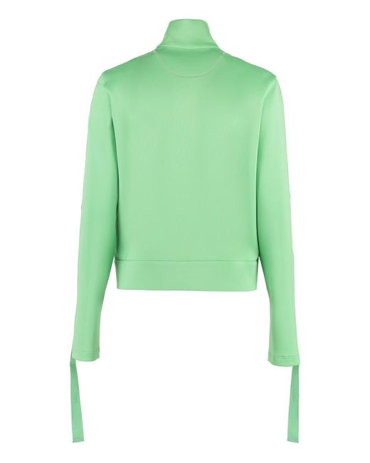 Fendi Green Techno Fabric Sweatshirt