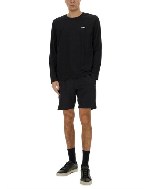 Boss Black Technical Fabric Bermuda Shorts for men