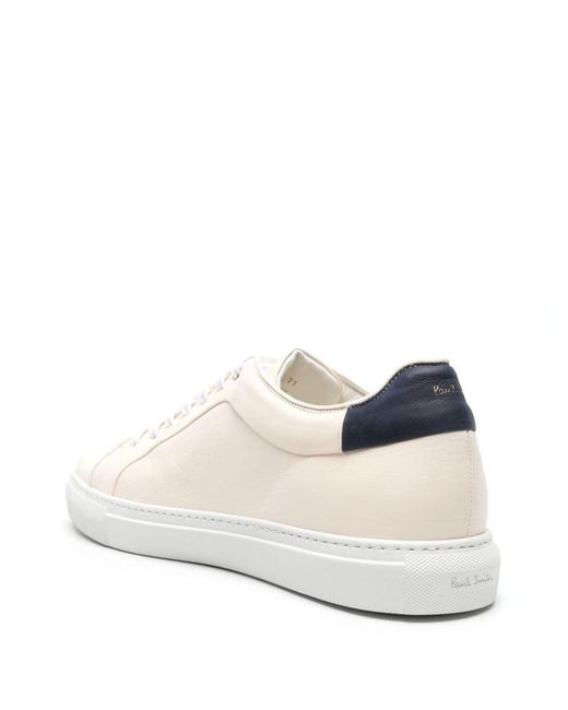 Paul Smith Natural Basso Leather Sneakers for men