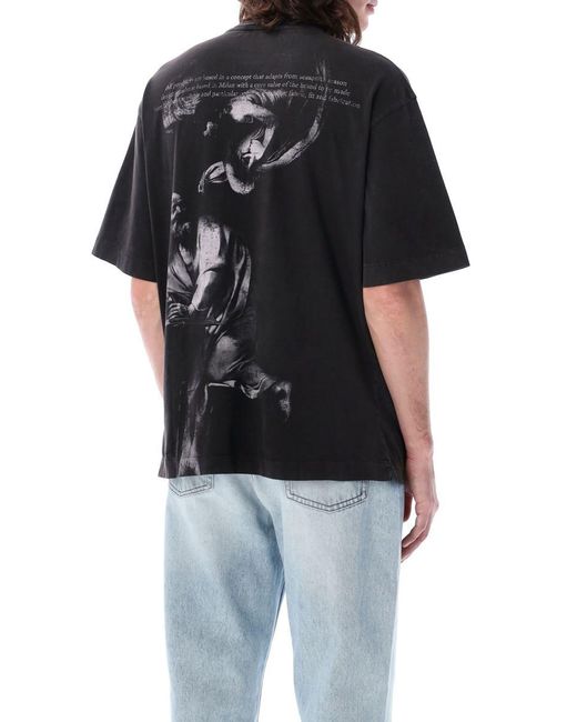 Off-White c/o Virgil Abloh Black Off- Bw Matthew Skate S/S T-Shirt for men
