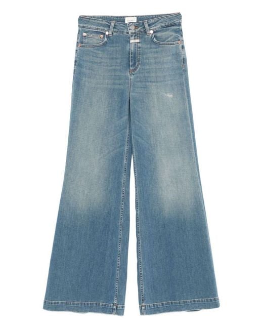 Closed Blue Glow Up Denim Cotton Jeans