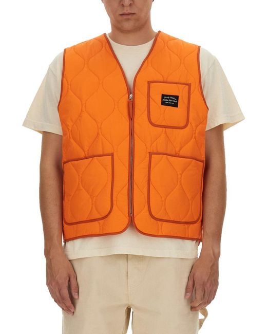 AWAKE NY Orange Vests With Logo for men