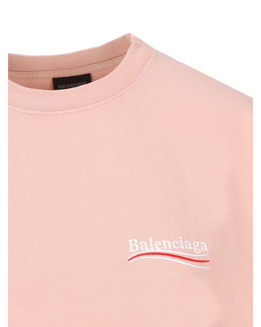 Balenciaga Pink T-shirt And Polo
