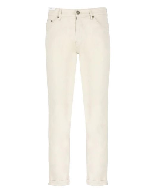 PT Torino White Trousers Ivory for men