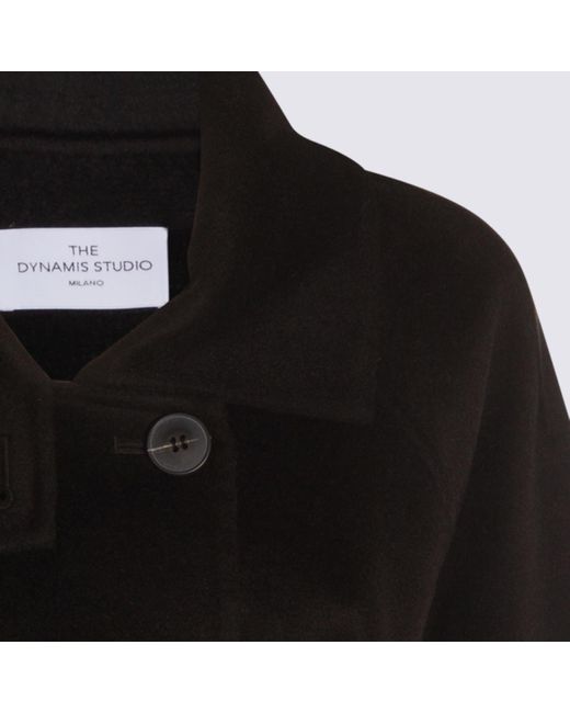 The Dynamis Studio Black Dark Wool Coat