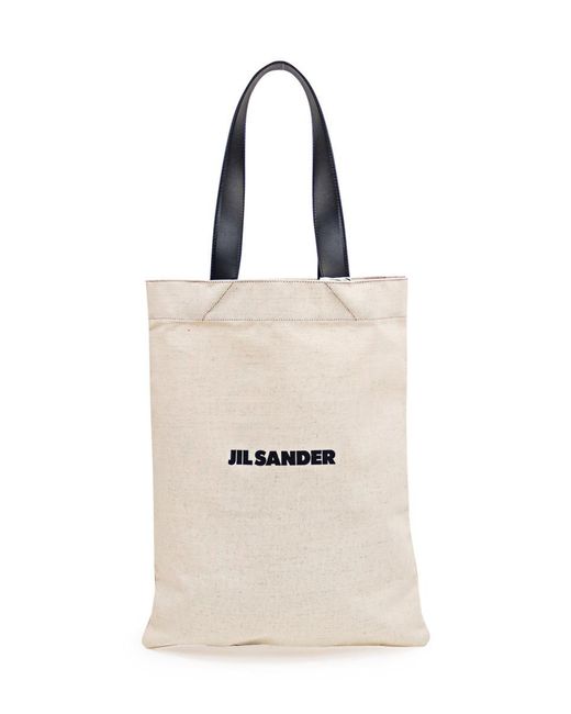 Jil Sander Natural Logo-print Tote Bag for men