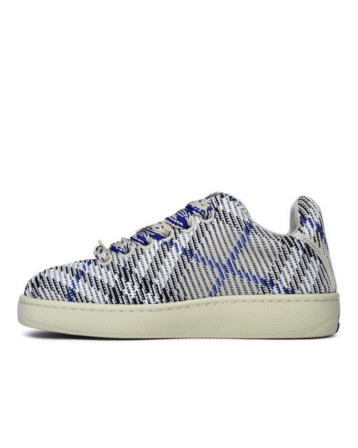 Burberry Blue 'Box' Polyamide Sneakers for men