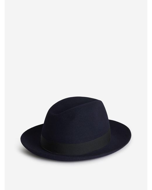 Borsalino Blue Super Light Felt Hat for men
