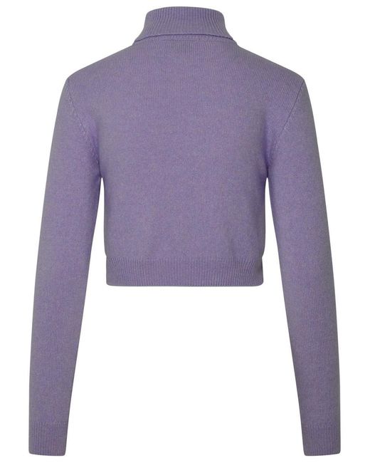 Chiara Ferragni Purple Lilac Cashmere Blend Sweater