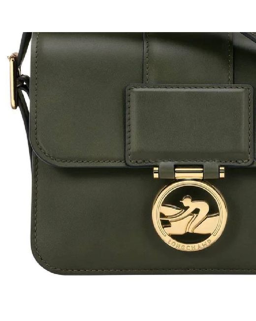 Longchamp Green Box-trot Crossbody Bag