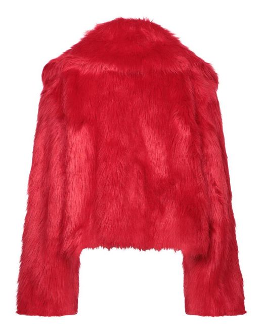 DSquared² Red 'Pop Fox' Acrylic Blend Jacket
