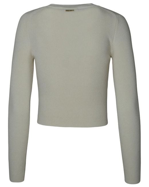 Michael Kors Gray Cream Wool Sweater