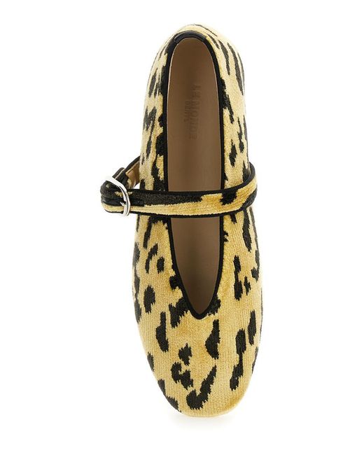 Le Monde Beryl Multicolor 'Stella' Ballerinas With All-Over Leopard Print